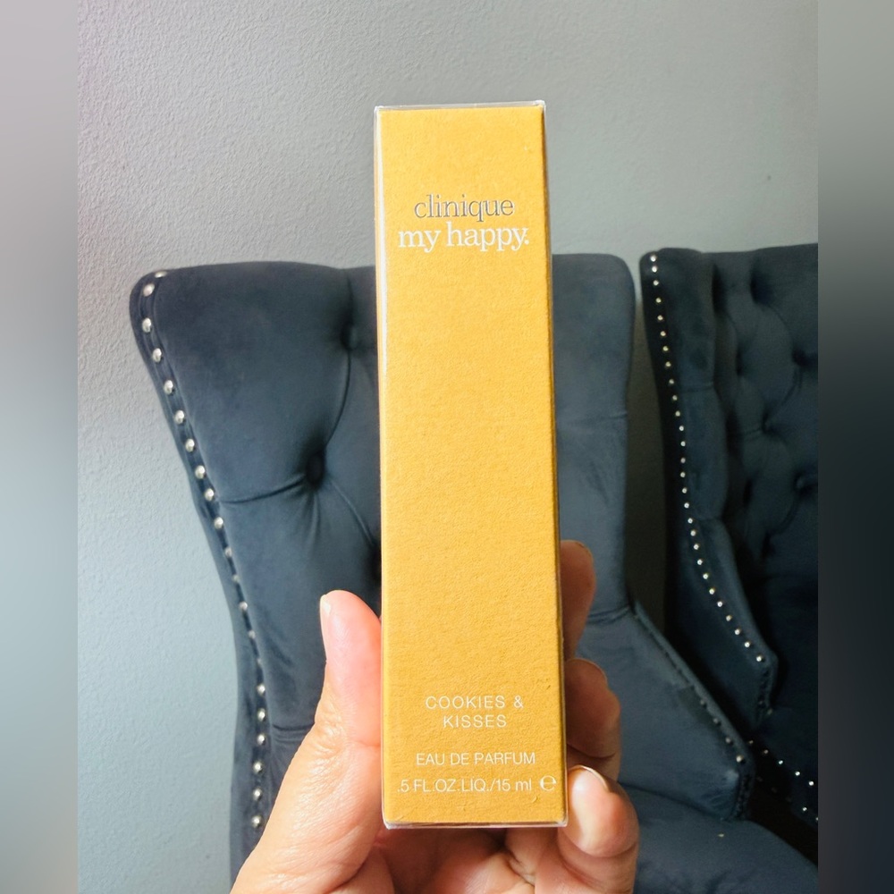 Clinique My Happy Cookies & Kisses — Amber-Gold Bottle New in Box Sealed
